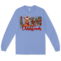 Colony Blue love christmas reindeer Long Sleeve Tee - Jasminsmagicworld