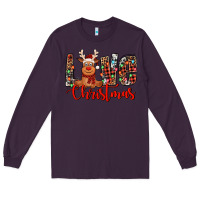 Plum love christmas reindeer Long Sleeve Tee - Jasminsmagicworld
