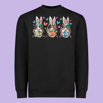 Western Bunny Gnome Heavyweight Sweatshirt Designed By Racoondesign