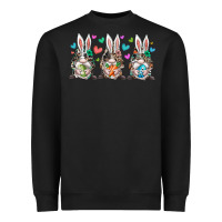 Black western bunny gnome Heavyweight Sweatshirt - RacoonDesign