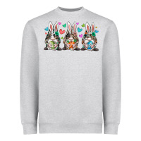 Heather Grey western bunny gnome Heavyweight Sweatshirt - RacoonDesign