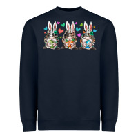 Navy western bunny gnome Heavyweight Sweatshirt - RacoonDesign