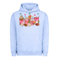 Pigment Grape Ice Pink gingerbread coffee cups Urban Hoodie - texasbilliewilder