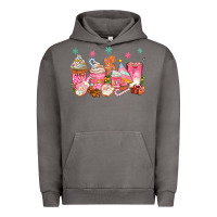Pink Gingerbread Coffee Cups Urban Hoodie | Teevron