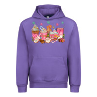 Tulip Pink gingerbread coffee cups Urban Hoodie - texasbilliewilder
