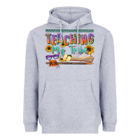 Heather Grey teaching my tribe Heavyweight Hoodie - NancyCooperArtShop