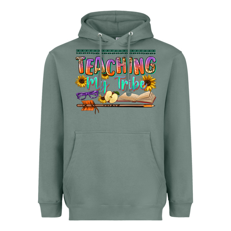 Teaching My Tribe Heavyweight Hoodie by NancyCooperArtShop | Teevron
