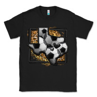 Black leopard soccer texas map Classic Tee - Jasminsmagicworld