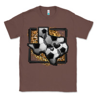 Chestnut leopard soccer texas map Classic Tee - Jasminsmagicworld