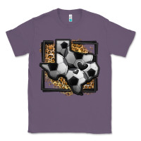 Lavender leopard soccer texas map Classic Tee - Jasminsmagicworld