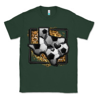 Sports Green leopard soccer texas map Classic Tee - Jasminsmagicworld