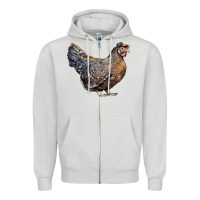Dove Grey Cream Legbar Chicken Zipper Hoodie - LillyAllenDesigns