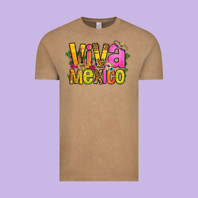 Viva Mexico Long Live Mexico Vintage Tee Designed By Fadigitalartstudio