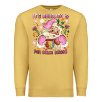 Antique Gold its abuelita and pan dulce season mexican santa Premium Sweatshirt - MaliasSmallBusiness