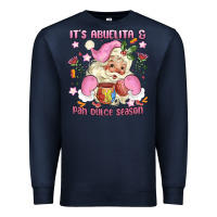 Navy its abuelita and pan dulce season mexican santa Premium Sweatshirt - MaliasSmallBusiness