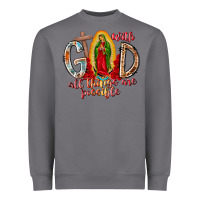 Storm With God All Things Are Possible Heavyweight Sweatshirt - RacoonDesign