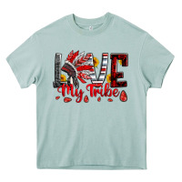 Arona red black grey white love my tribe indian headdres Heavy Core Tee - Artiststas