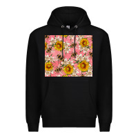 Black bees and flowers Premium Hoodie - Artiststas