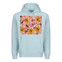 Blue Mist bees and flowers Premium Hoodie - Artiststas