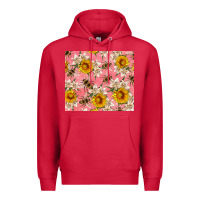 Cardinal bees and flowers Premium Hoodie - Artiststas