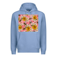 Colony Blue bees and flowers Premium Hoodie - Artiststas