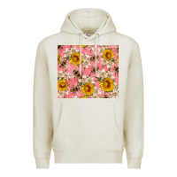 Oatmeal Heather bees and flowers Premium Hoodie - Artiststas