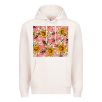 Pale Pink bees and flowers Premium Hoodie - Artiststas