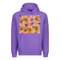 Purple bees and flowers Premium Hoodie - Artiststas