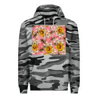 Slate Camo bees and flowers Premium Hoodie - Artiststas