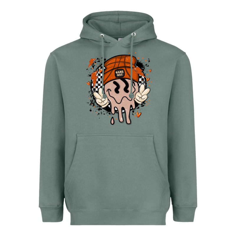 Basketball Game Day Heavyweight Hoodie by MaliasSmallBusiness | Teevron