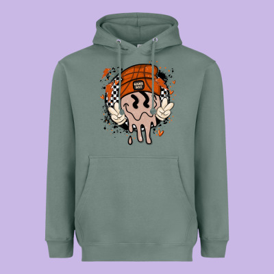 Basketball Game Day Heavyweight Hoodie Designed By Maliassmallbusiness