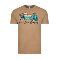 Vintage Coffee peace love nursing Vintage Tee - CowhideDigitalArt