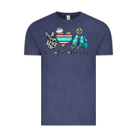 Vintage Denim peace love nursing Vintage Tee - CowhideDigitalArt