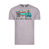 Vintage Zinc peace love nursing Vintage Tee - CowhideDigitalArt