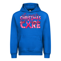 Cobalt all i want for christmas is a cure breast cancer Urban Hoodie - texasbilliewilder