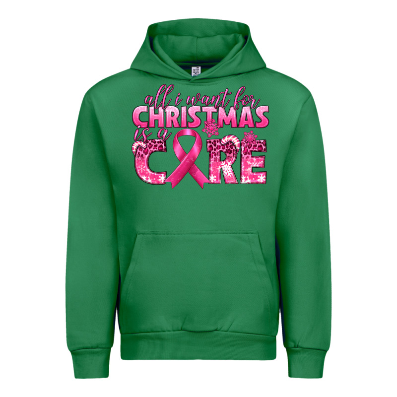All I Want For Christmas Is A Cure Breast Cancer Urban Hoodie by texasbilliewilder | Teevron