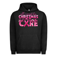 Pigment Black all i want for christmas is a cure breast cancer Urban Hoodie - texasbilliewilder