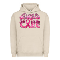 Pigment French Oak all i want for christmas is a cure breast cancer Urban Hoodie - texasbilliewilder