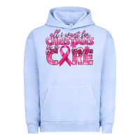 Pigment Grape Ice all i want for christmas is a cure breast cancer Urban Hoodie - texasbilliewilder