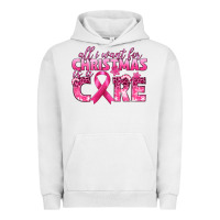 Pigment Lunar Rock all i want for christmas is a cure breast cancer Urban Hoodie - texasbilliewilder