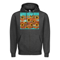Charcoal Heather turquoise leopard distressed serape background tumbler Zipper Hoodie - Jasminsmagicworld