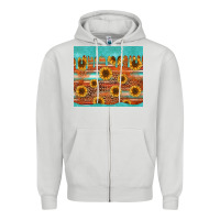 Dove Grey turquoise leopard distressed serape background tumbler Zipper Hoodie - Jasminsmagicworld