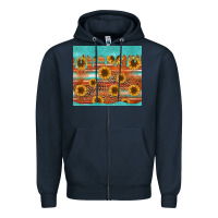 Navy turquoise leopard distressed serape background tumbler Zipper Hoodie - Jasminsmagicworld