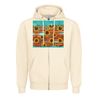 Sandshell turquoise leopard distressed serape background tumbler Zipper Hoodie - Jasminsmagicworld