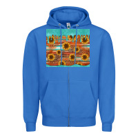 True Royal turquoise leopard distressed serape background tumbler Zipper Hoodie - Jasminsmagicworld