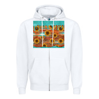 White turquoise leopard distressed serape background tumbler Zipper Hoodie - Jasminsmagicworld
