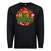 Black merry leopard merry christmas Premium Sweatshirt - MaliasSmallBusiness