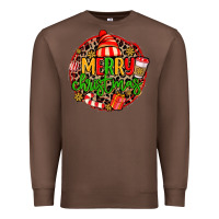 Chestnut merry leopard merry christmas Premium Sweatshirt - MaliasSmallBusiness