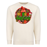 Sandshell merry leopard merry christmas Premium Sweatshirt - MaliasSmallBusiness