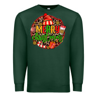 Sports Green merry leopard merry christmas Premium Sweatshirt - MaliasSmallBusiness